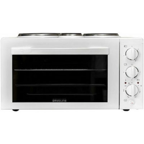 ΦΟΥΡΝ.ΕΠΙΤΡ.ΗΛ.3 ΕΣΤ DAVOLINE STAR4508WH ΛΕΥΚΟ  38LT 3150W ( GRILL )